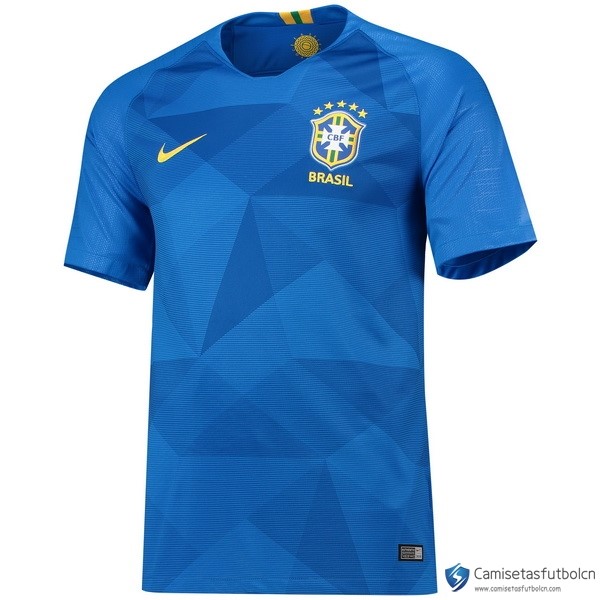 Tailandia Camiseta Seleccion Brasil Segunda equipo 2018 Azul